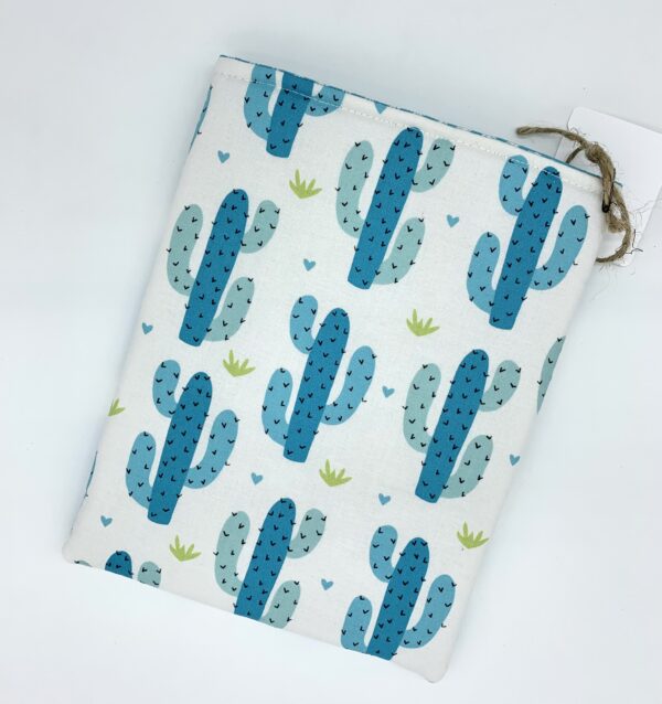 Blue Cactus Book Sleeve - Image 3